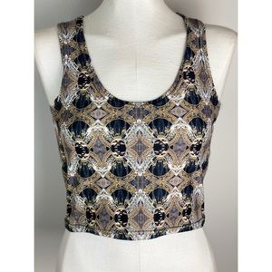 KAALOMAi Psychedelic Black Mystic Crop Top